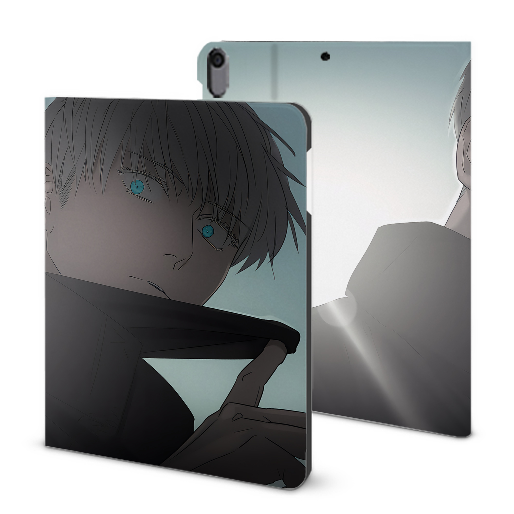 （画像用） 呪術廻戦 Jujutsu Kaisen IPad ケース ブック型 PUレザー TPU 耐衝撃 軽量 薄型 ペン収納なし 全面保護 IPad 各モデル対応